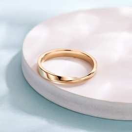 18k黄金戒指情侣结婚对戒个性珠宝设计开发正东珠宝15年源头工厂